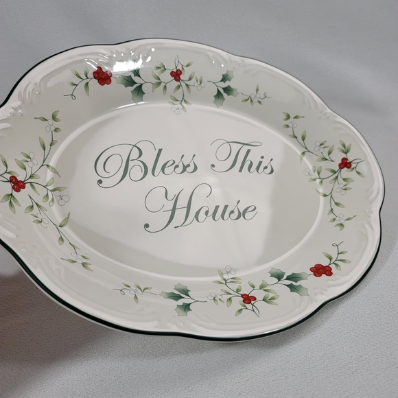 Pfaltzgraff Winterberry Bless This House Plate 5034281 - Picture 10 of 16